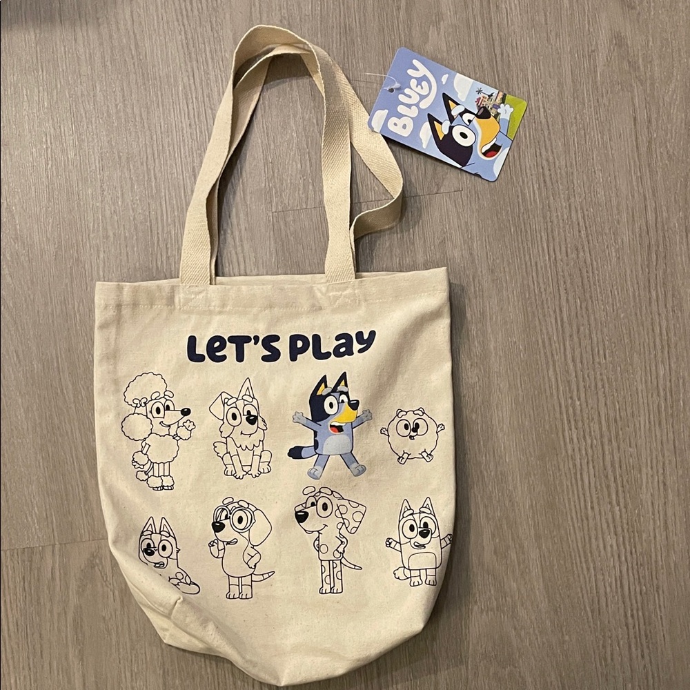 Bluey Let's Play Canvas Tote Bag